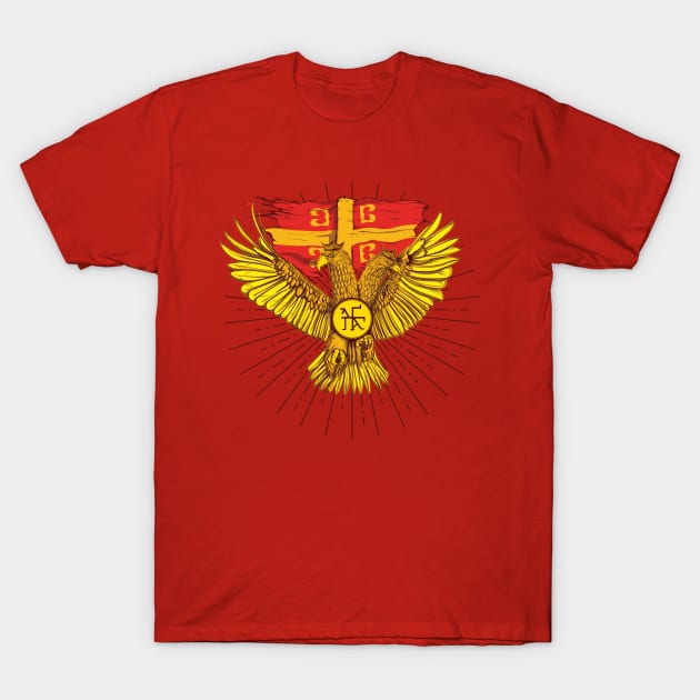 Byzantine Eagle T-Shirt by blackroserelicsshop@gmail.com